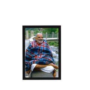 Baba Neem Karoli Ji Framed Poster (A4 Size) – Premium Glossy Finish